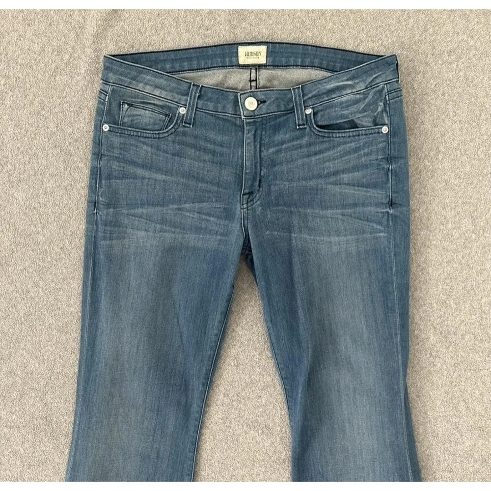 Hudson Jeans Womens 31 Flare Bootcut‎ Low Rise Stretch Denim Y2K USA Made - Picture 7 of 13